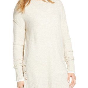 Caslon Over Sized Crew Neck Sweater Beige
